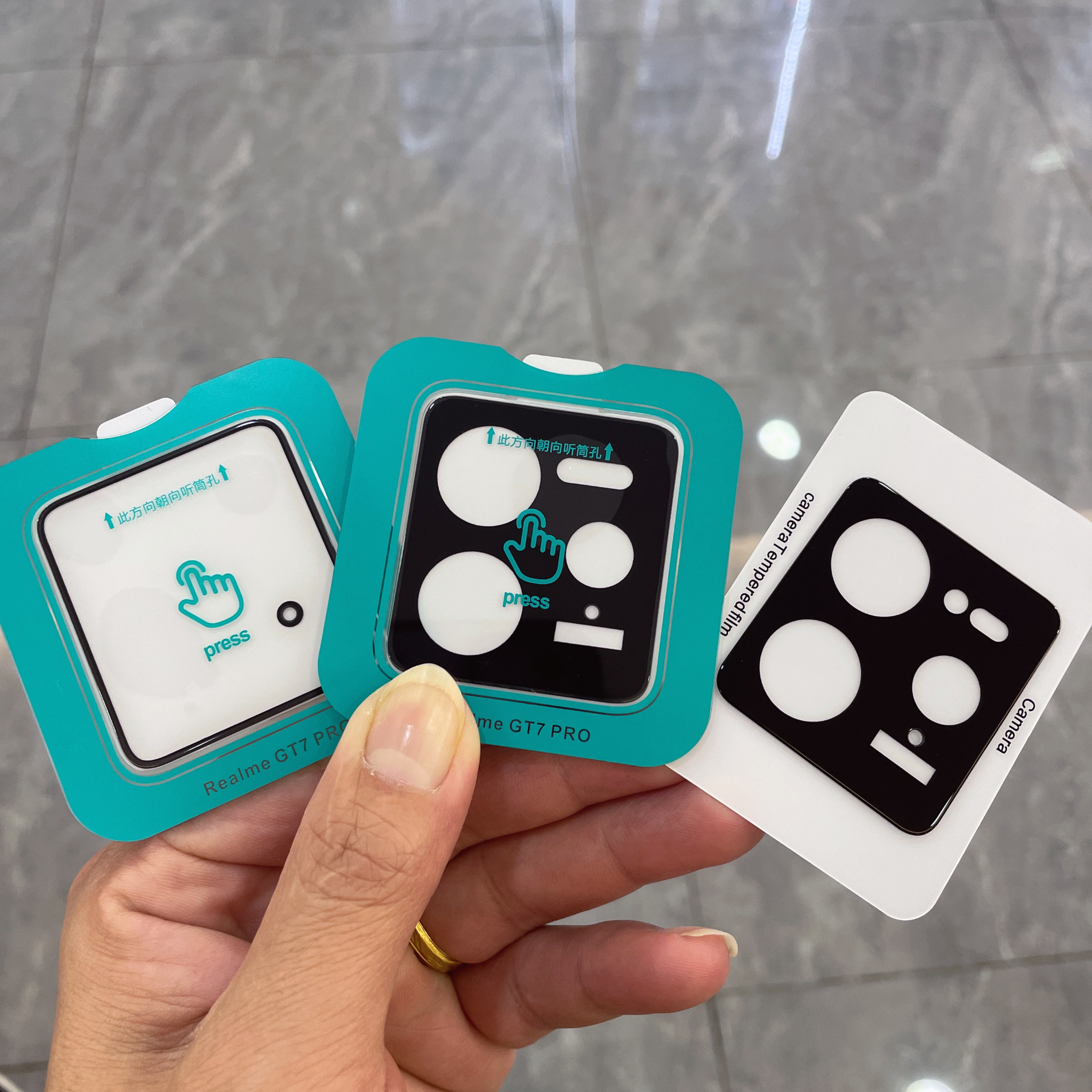 适用真我gt7Pro镜头膜GT7pro后摄像头全包防摔高清镜头钢化保护贴