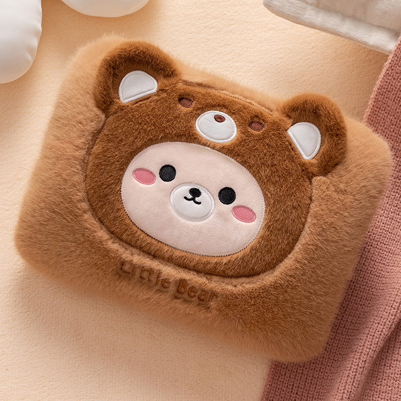 充电式热水袋暖宝宝可拆洗防爆暖手宝毛绒可爱电暖宝暖水袋电暖袋