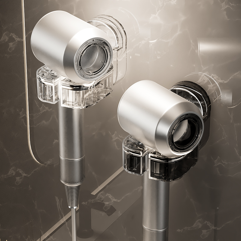 //映调吸盘吹风机支架置物架免打孔旋转懒人收纳挂架神器吹风机架