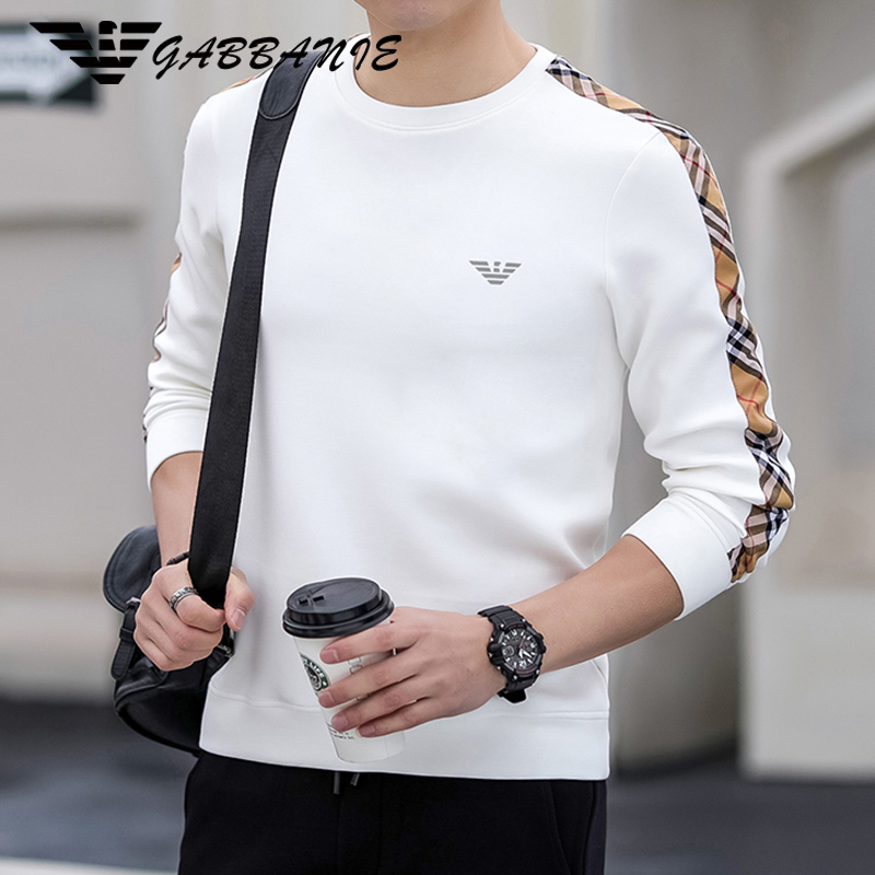 2025爆款春秋季长袖卫衣秋季男士长袖休闲潮流男装时尚百搭T恤