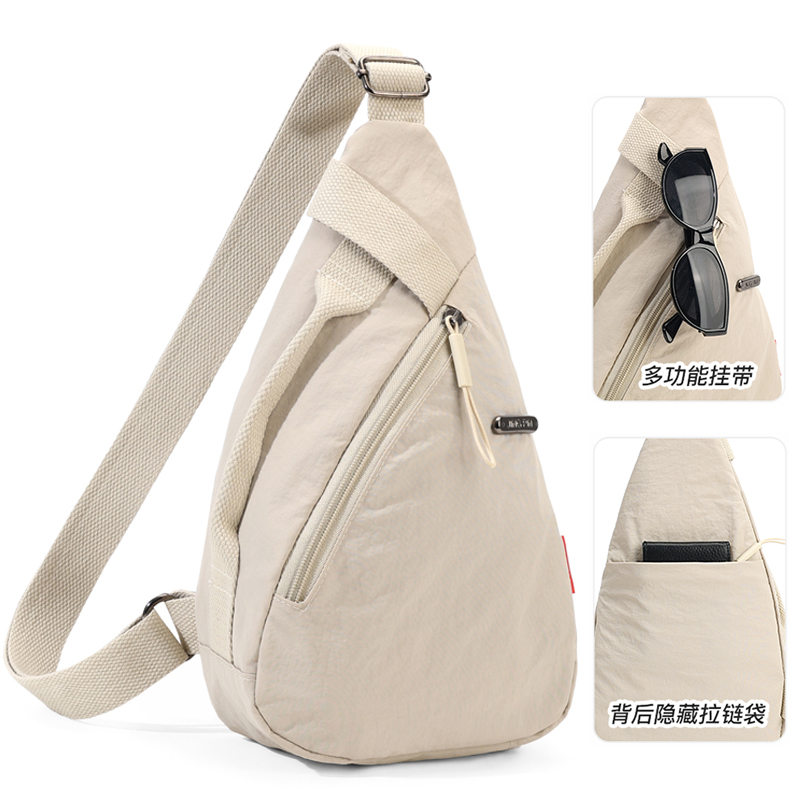 胸包男女单肩斜挎包防水背包户外运动休闲时尚包包潮2025新款ins