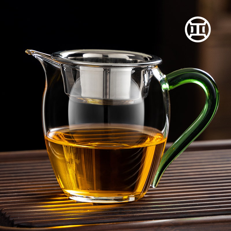 纯正公道杯玻璃加厚功夫分茶器带茶滤一体茶漏套装高档高端分茶杯