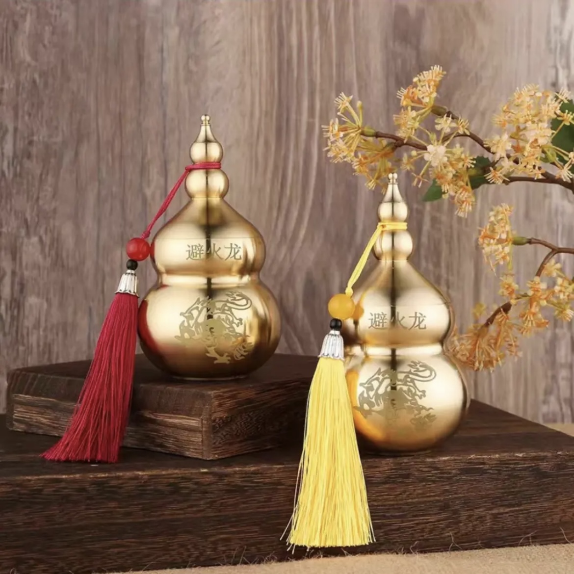 避火龙瓶摆件厨房西北家居黄铜罐工艺装饰品复古创意手工摆件