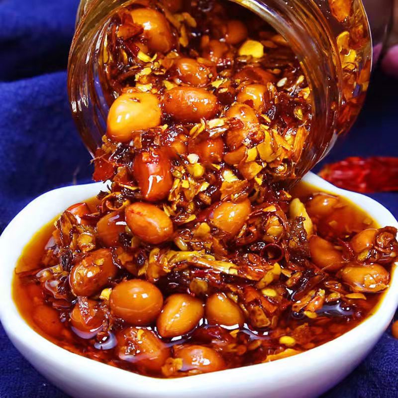 苗乡双妹1瓶包邮 贵州花生辣椒酱香辣红油凉皮辣椒酱 纯菜油香辣