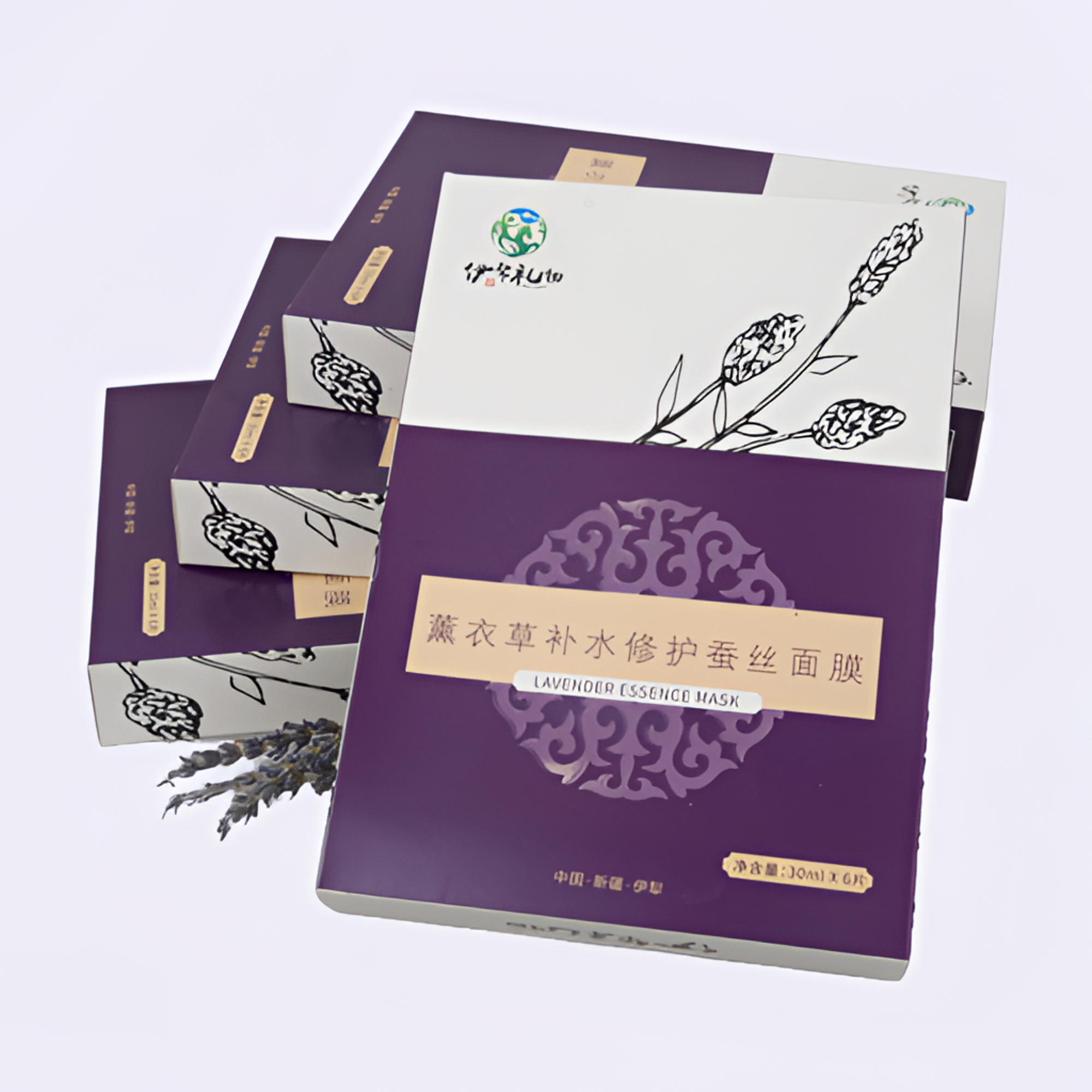 伊犁礼物薰衣草补水修护蚕丝面膜补水保湿