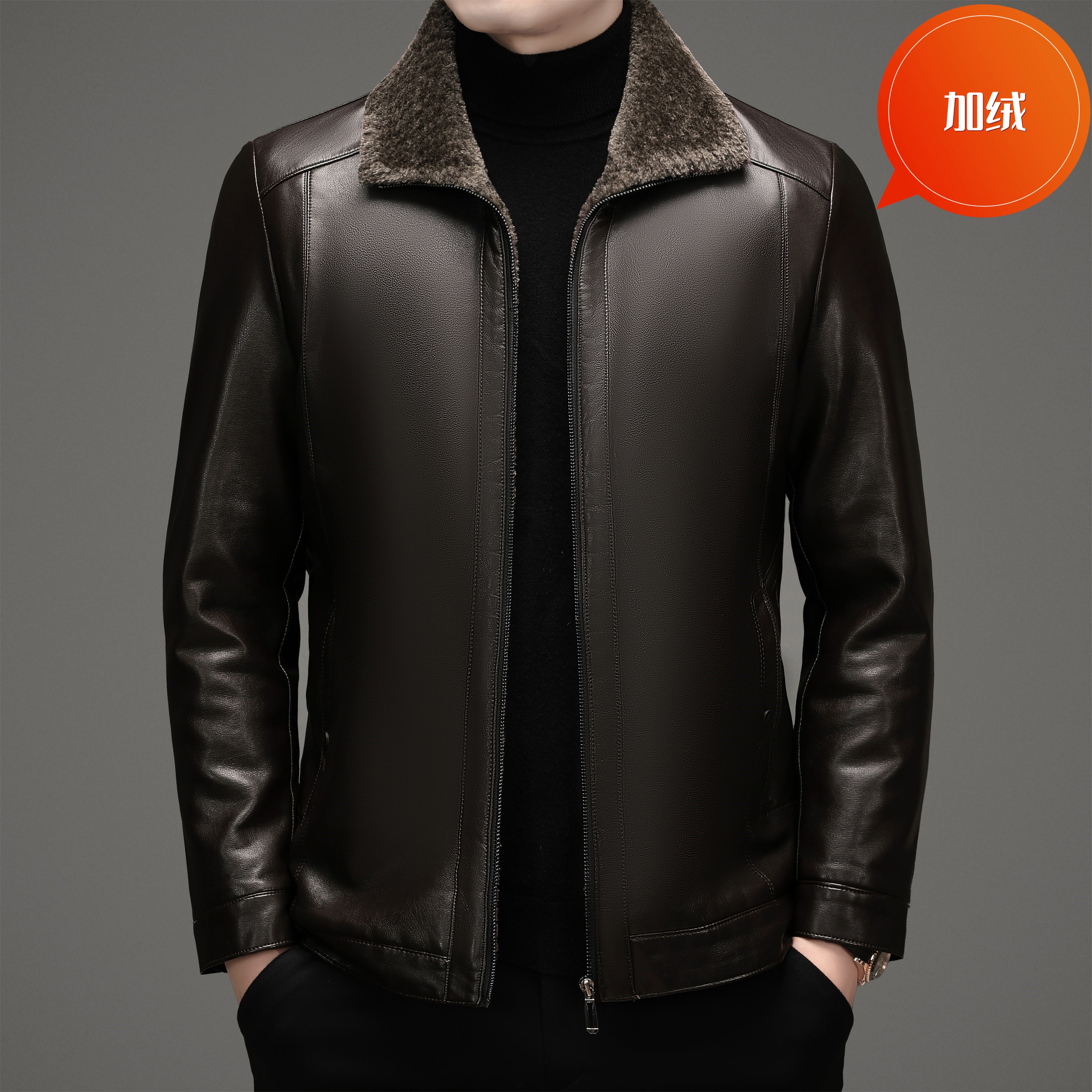 【海宁禾城】8899冬款25年 男士新款时尚（ 立翻领）休闲外套-XF1