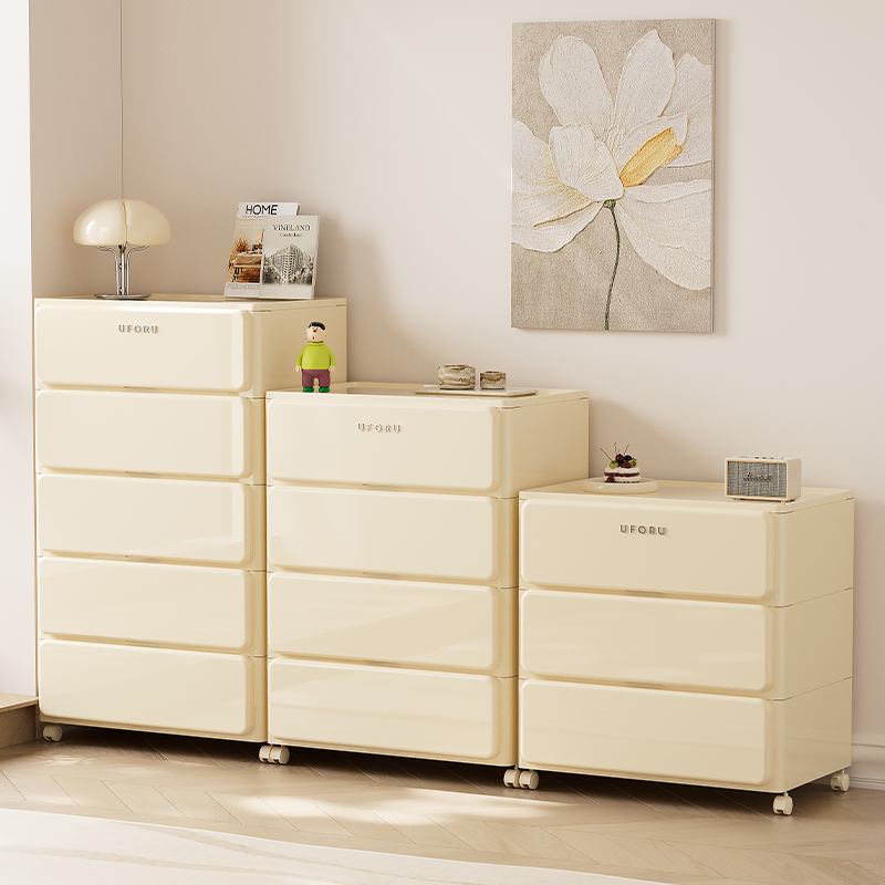收纳柜多层抽屉式免安装床头五斗储物置物架塑料加厚收纳箱可移动