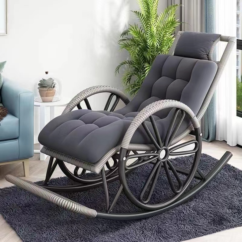 懒人摇摇椅藤躺椅老爷椅大人午休老人专用家用沙发户外阳台休闲椅