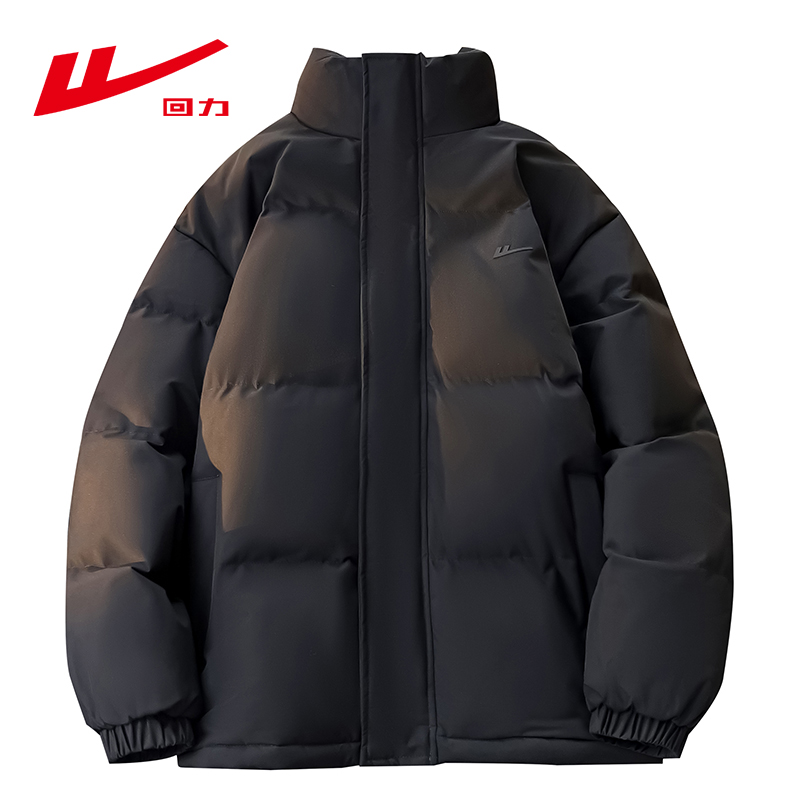 Warrior/回力棉衣情侣百搭韩版大码男款加厚保暖宽松冬季男女棉服