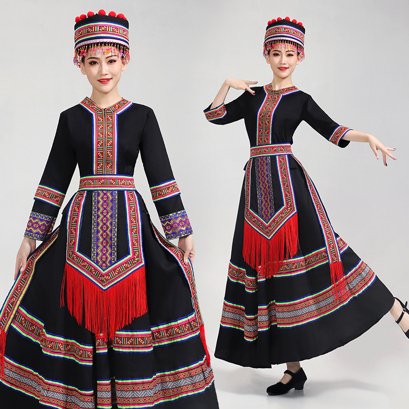 瑶族方壮族苗族少数民族日常演出舞蹈