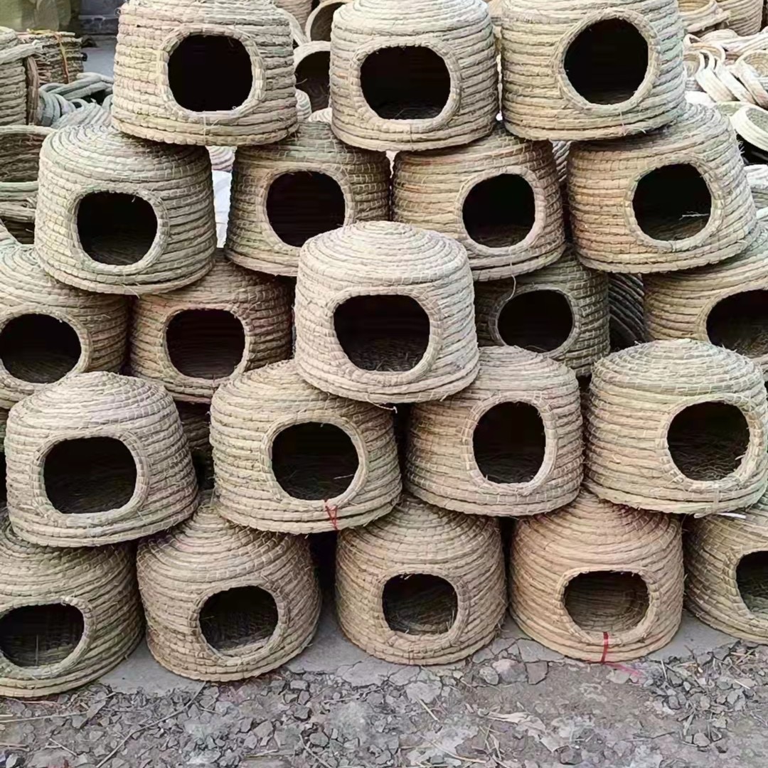 城堡草窝鸡窝鸟窝鸽子窝保暖草编鸟巢孵蛋专用养殖赛鸽信鸽用品