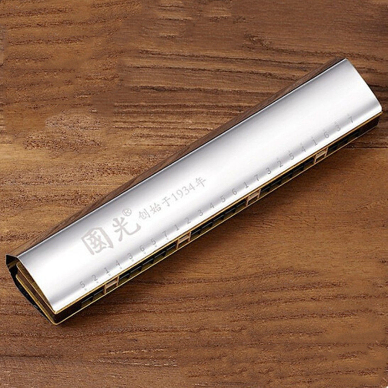 上海国光回声口琴复音重音c调成人儿童初学者新手入门演奏级乐器