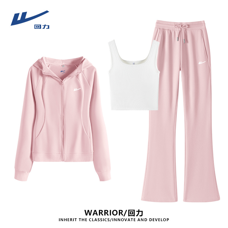 回力时尚休闲套装女装慵懒纯欲风女装修身显瘦简约百搭学院风穿搭