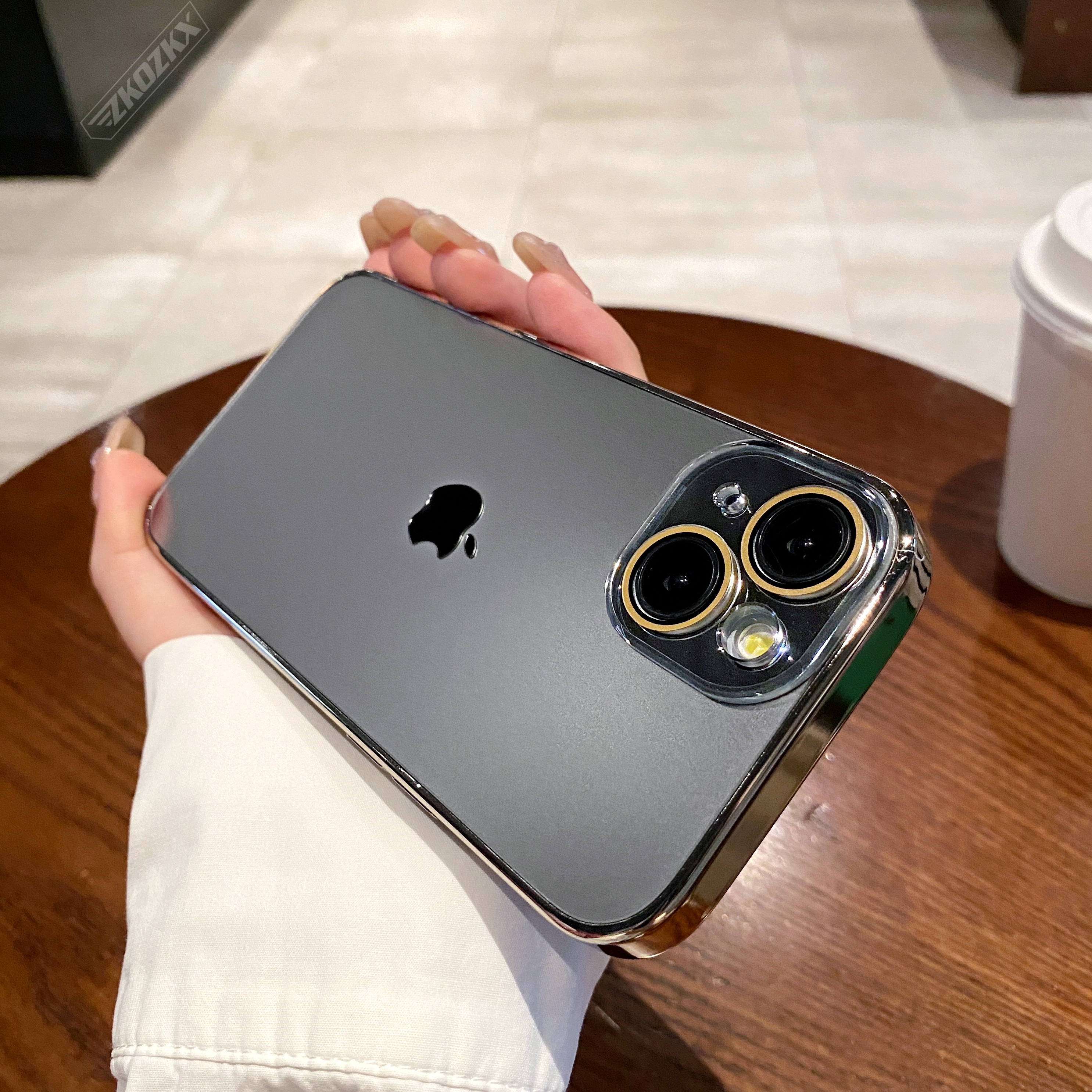 适用苹果14手机壳原标AG磨砂电镀超薄防摔全包镜头膜高级感简约潮