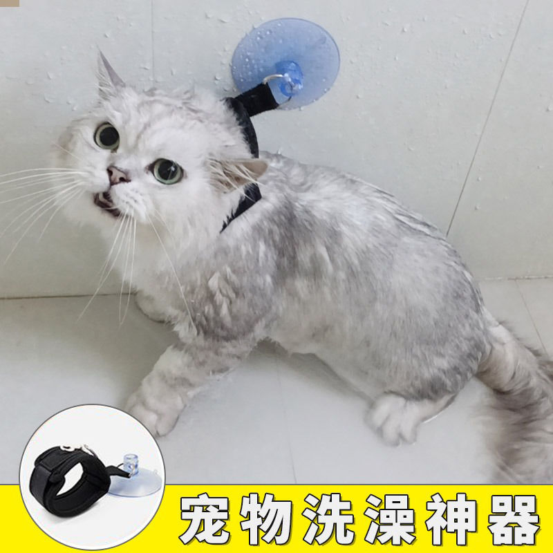 猫咪洗澡神器防抓防逃宠物剪指甲固定家用狗吸盘专用保定包美容台