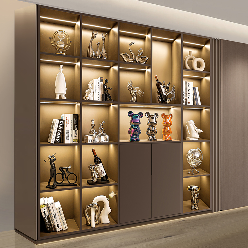 贝汉美轻奢高档新款酒柜乔迁装饰品摆件客厅玄关餐边柜展示柜礼品