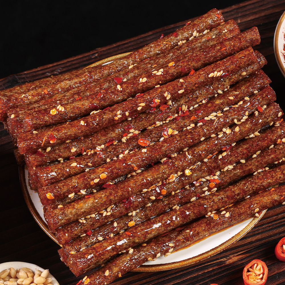 【1大袋】大长筋辣条黑金魔鬼辣棒香辣味解馋儿时童年味道零食严选