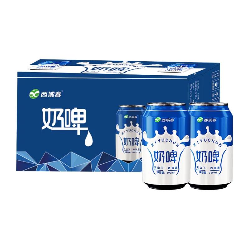 奶啤新疆奶啤300ml*12瓶易拉罐装乳酸菌饮品非奶啤奶啤罐装