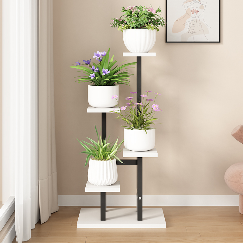 阳台铁艺花架落地式装饰花盆架室内多层置物架室内客厅花架新款式