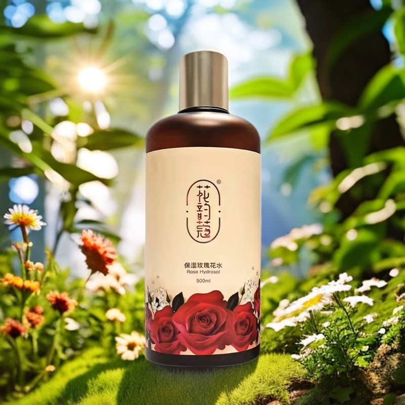 花韵蔲玫瑰花水补水保湿舒缓肌肤大容量500ml
