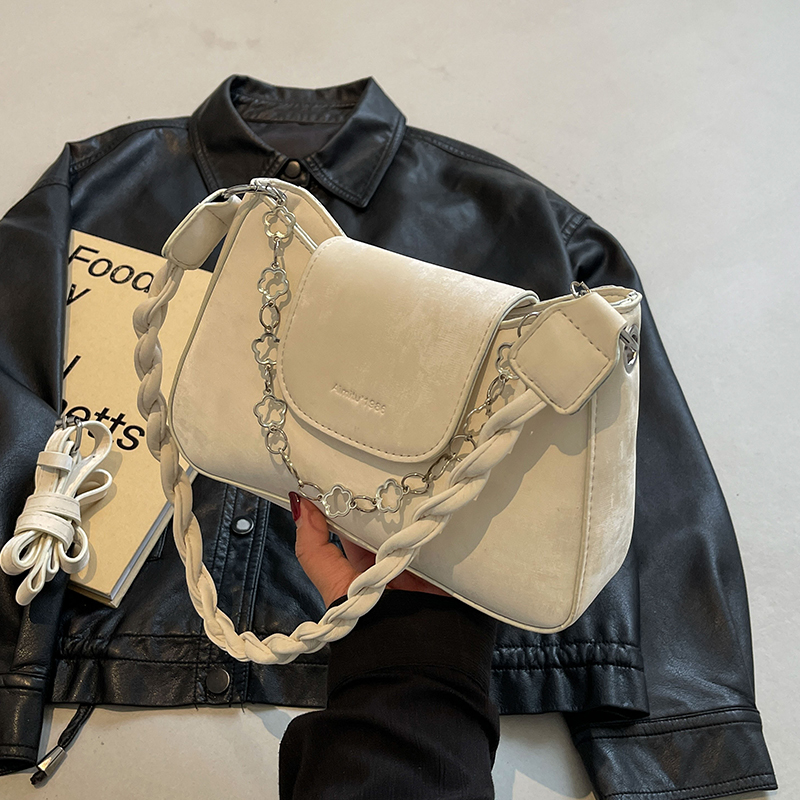 COOLE2025新款潮流质感洋气质感单肩包韩版休闲纯色百搭小挎包