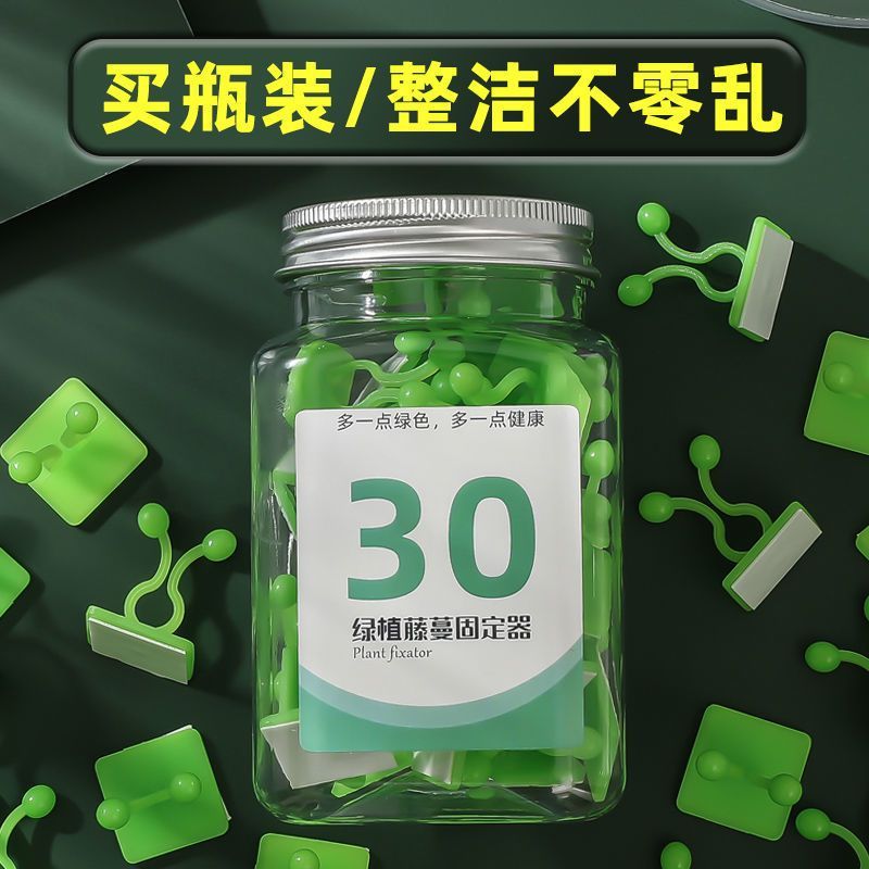 藤蔓绿植室内免钉打孔贴墙式挂钩绿萝爬墙扣神墙上固定器无痕攀爬