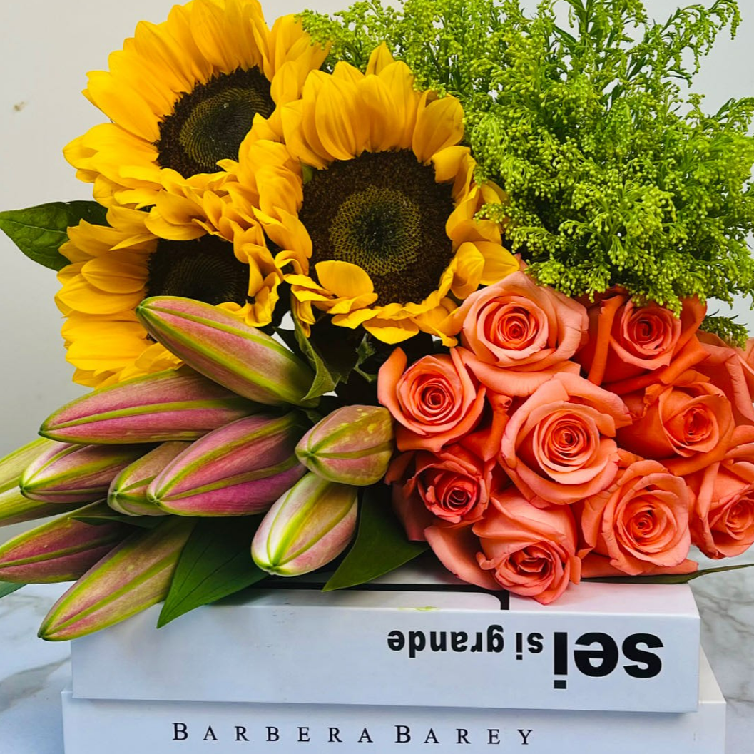 【云南鲜花】爆款玫瑰花百合花组合鲜花套餐 云南花基地直发 包邮