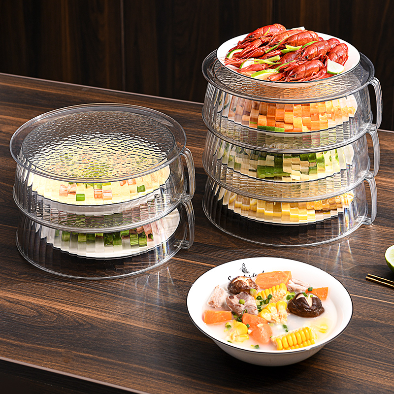 保温盖菜罩家用厨房神器餐桌防尘罩透明剩菜罩多层收纳架2025新款
