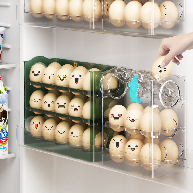 装鸡蛋收纳盒冰箱用侧门鸡蛋盒多层鸡蛋格防摔鸡蛋托厨房鸡蛋架