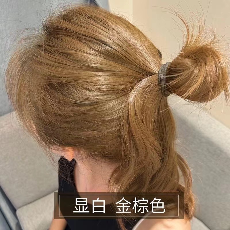【买一送一】金棕色纯染发膏免漂学生版自己染发2023流行色植物天然