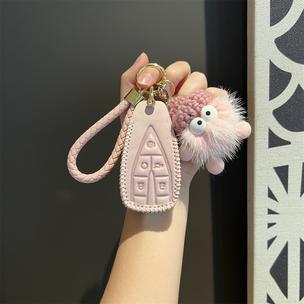 长安CS75plus真皮钥匙套cs55欧尚X5扣Z6壳逸动plus/unit/univ包X7