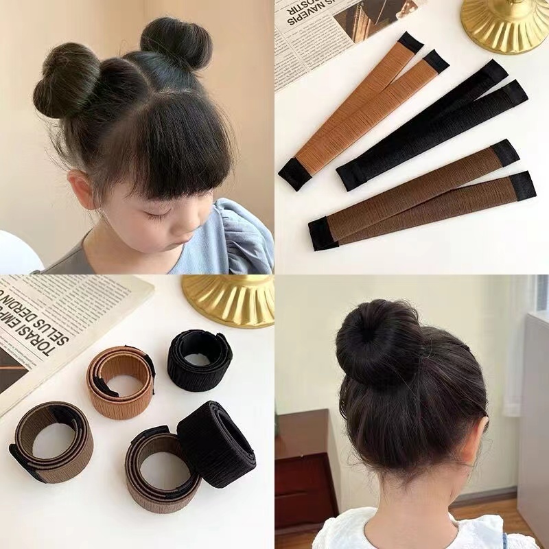 儿童头饰啪啪圈发饰丸子头珍珠圈发圈头绳女童花苞头