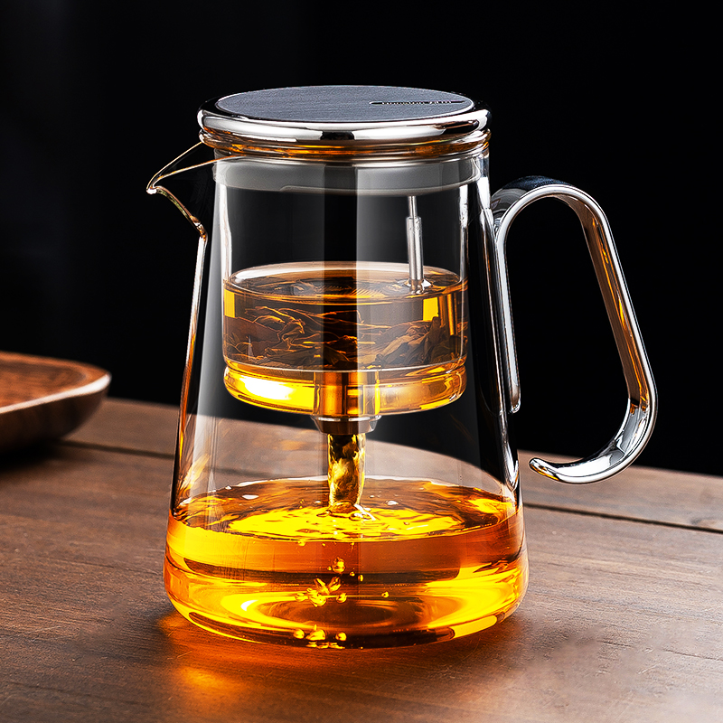 玻璃磁吸飘逸杯泡茶壶家用办公室茶具女士泡茶器高档茶壶泡茶专用