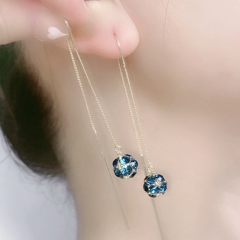 铜合金耳饰 YWW0813 有球必应耳线