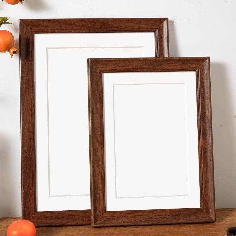 空白书法相框挂墙diy画框装裱a3a4手写毛笔字画裱框7 8寸框架定制