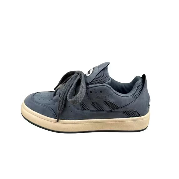 原创灰色面包男鞋春季百搭厚底板鞋2025新款国潮学生运动休闲鞋子