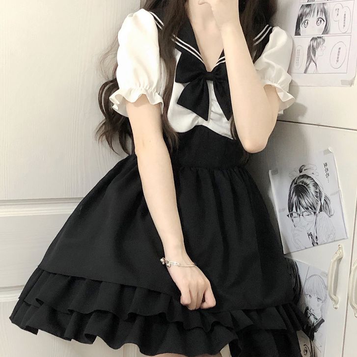 【远航少女】正版洛丽塔夏季日系少女lolita公主裙子学院风连衣裙