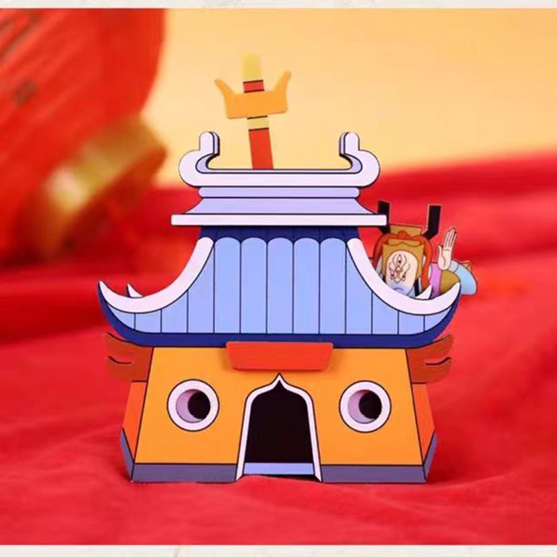 晋礼山西文创晋祠水镜台大闹天宫-美猴王七十二变冰箱贴