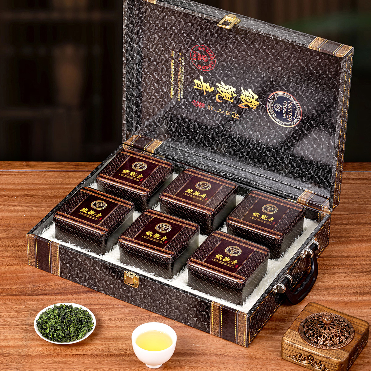 礼盒安溪铁观音茶叶浓香型新茶小泡袋装岩茶礼盒装送礼500克
