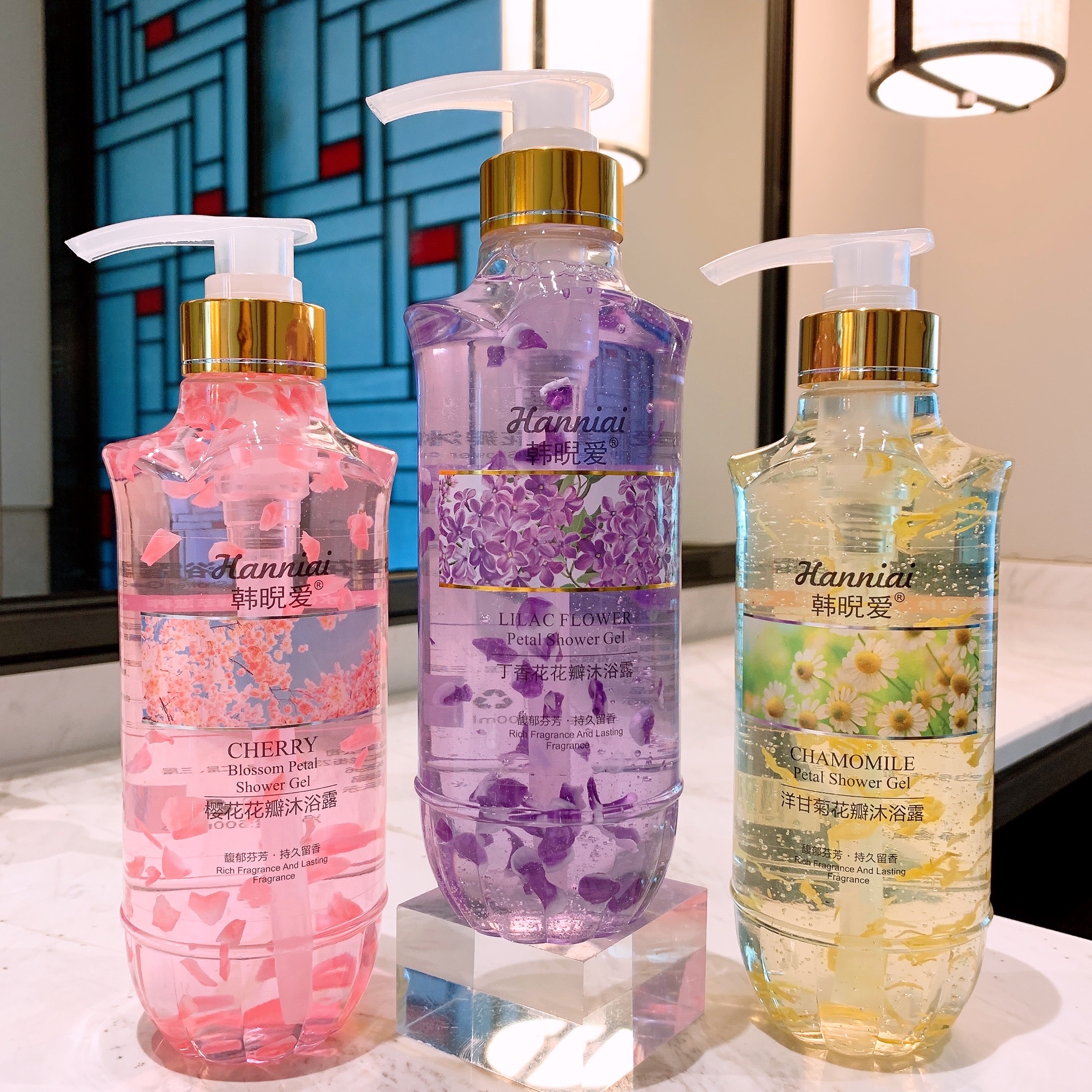 韩晲爱香水沐浴露持久留香香氛嫩肤沐浴乳花瓣清新花香美肌沐浴液