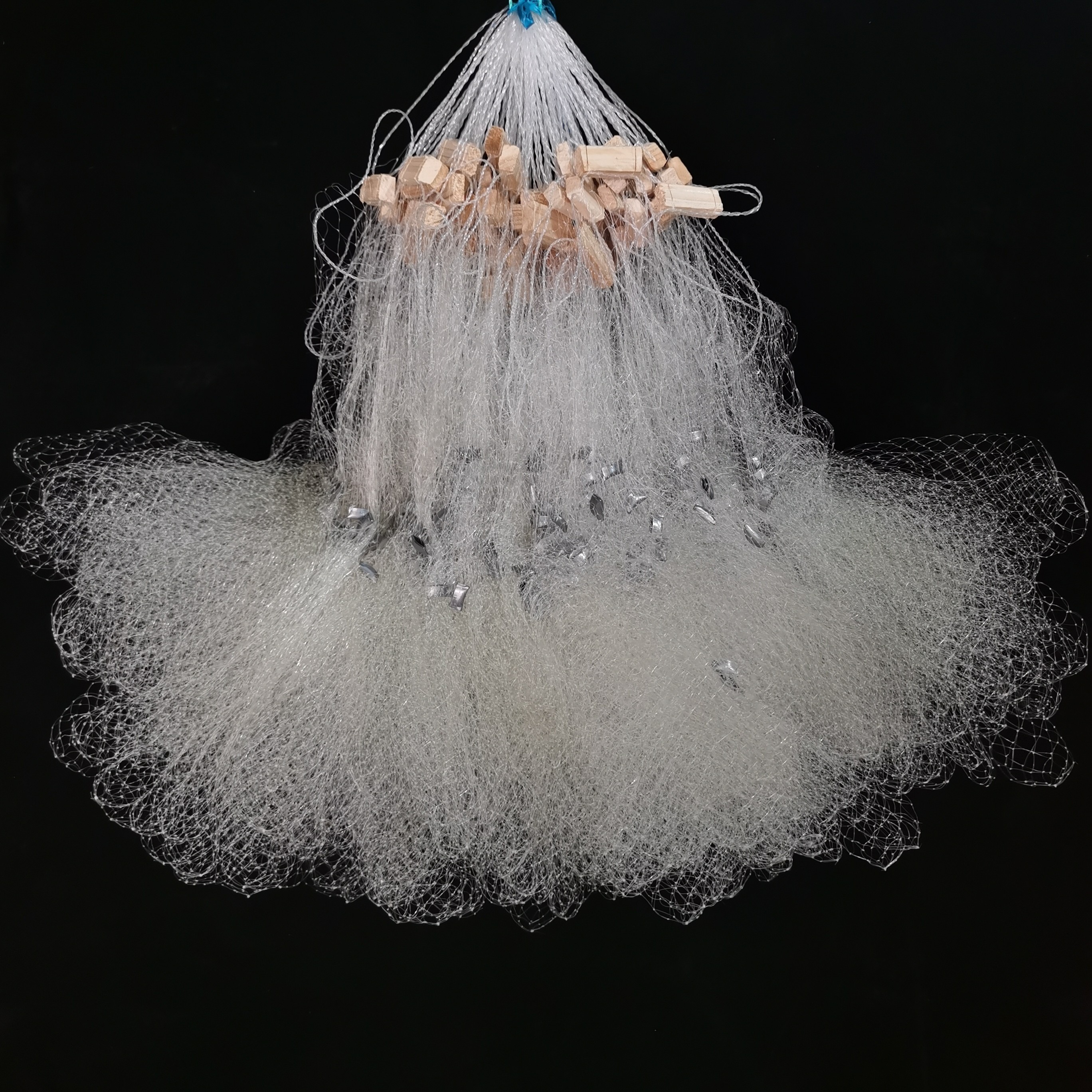 人工编织百袋网 沙尖鱼网 百袋沉网 北京丝百袋网渔网餐条