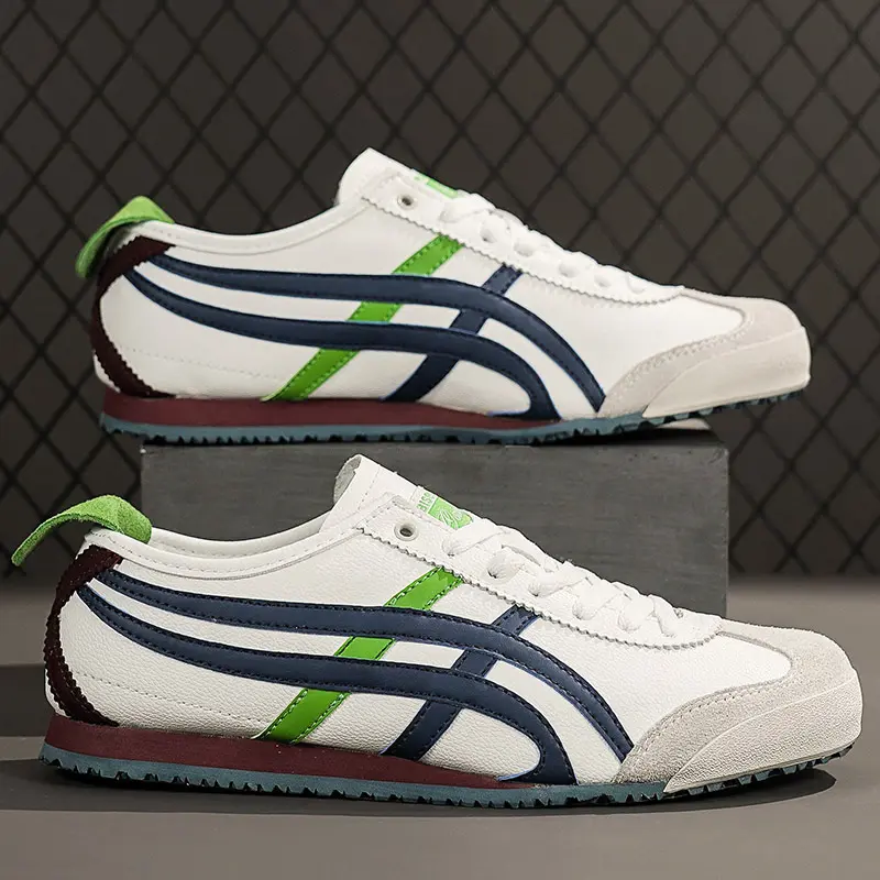 2025新款井字阿甘鞋男女运动皮面透气软底休闲德训情侣鞋慢跑百搭