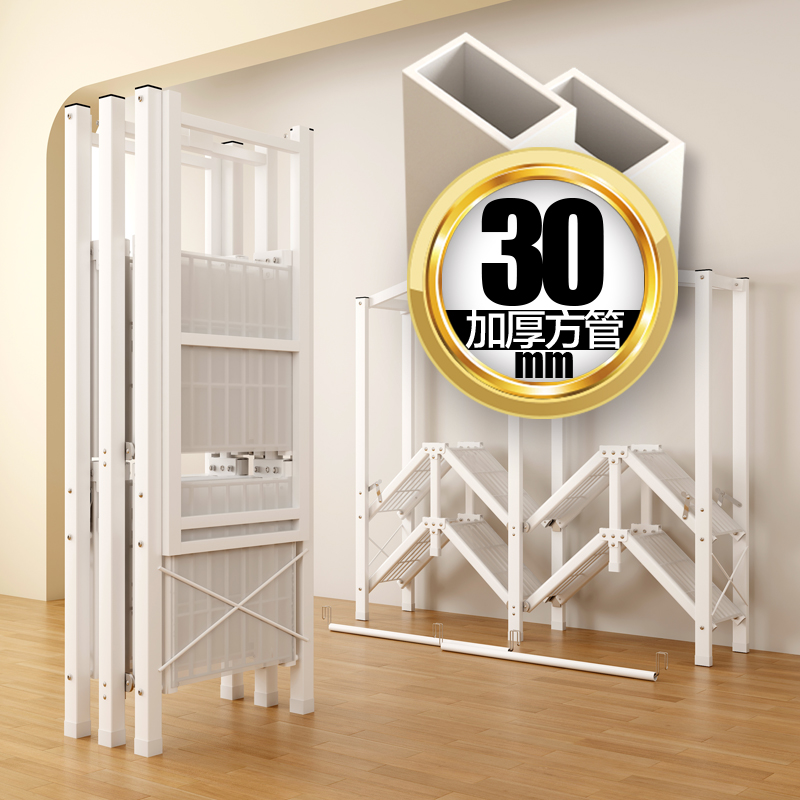 玖盛隆简易折叠衣柜钢管加粗加固出租房简约收纳衣橱卧室家用组装