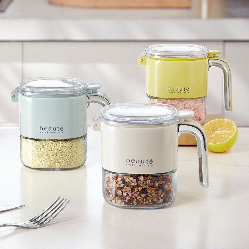 优勤调料盒厨房家用盐罐调料罐密封防潮收纳盒油壶玻璃调味瓶罐子