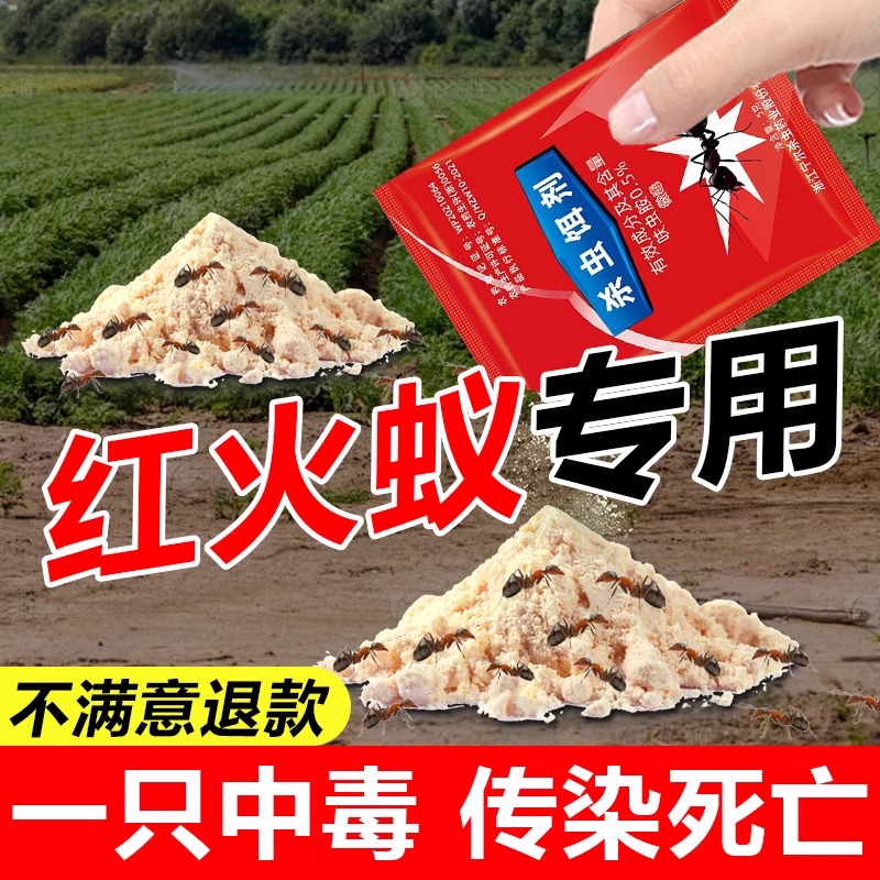 灭蚂蚁红火蚁药全窝非无毒端室内户外花园家用杀除蚁克星药专用粉