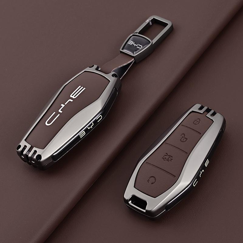 比亚迪汉钥匙套秦plusdm-i宋pro皮革唐元驱逐舰05海鸥海豚冠军包