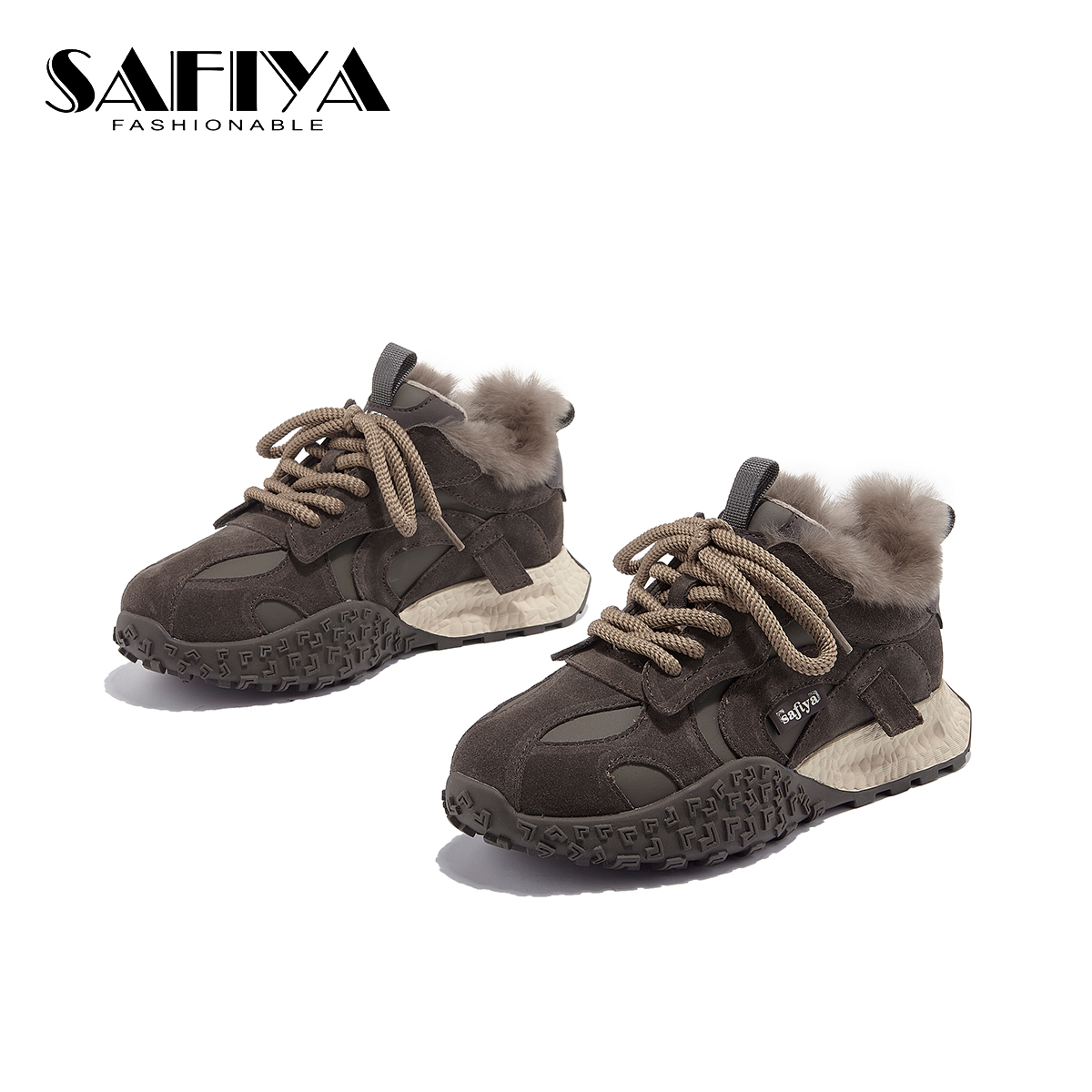 索菲娅Safiya2025秋冬新款时尚舒适潮流运动阿甘鞋女SF43118A52