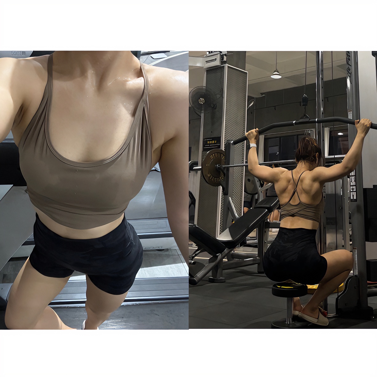 小锅健身服｜一体式细带背心｜交叉式美背运动
