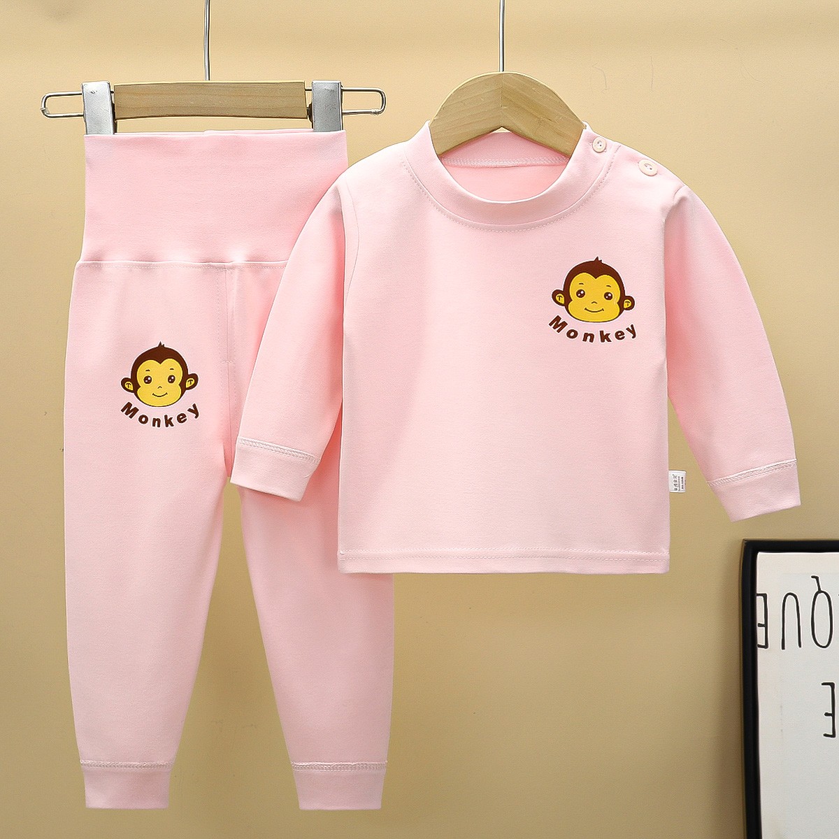 儿童秋衣秋裤套装婴儿高腰护肚裤宝宝内衣秋冬睡衣家居服打底长袖