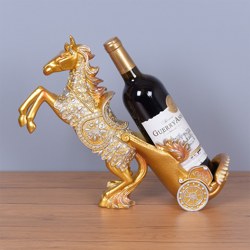 招财马拉车摆件酒柜装饰品摆件客厅电视柜家居饰品美式工艺品